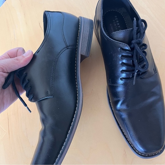 Perry Ellis Men’s Oxfords Black Size 12 - Picture 7 of 13